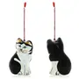 Decor Hanging Ornament Pair of Cats for Christmas Tree 3.75 Inch, 4 image