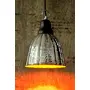 Eliora Aluminium and Wood Pendant Hanging Ceiling Light E - 14 Bulb Holder Without Bulb 24 x 24 x 25 cm, 2 image