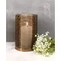 Constellation Wire Hurricane Candle Holder Without Candle 12 x 12 x 18 cm (Antique Copper), 5 image