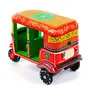 Toolart India Handmade Colorful Push and Pull Toys Wooden Auto Rickshaw ( No Battery Required), 3 image