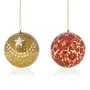 Set of 12 Ball Christmas Ornaments 2015 - Handmade Decoration Xmas Gifts Set, 5 image