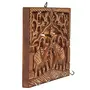 Beautiful Wooden Wall Hanging Key Holder in Couple Elephant Shape, 2 image