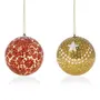 Set of 12 Ball Christmas Hanging Decorations - Handmade Decoration Xmas Gifts Set, 6 image