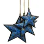 Handcrafted Christmas (Xmas) Decorative Hanging Stars Ornaments (Set of 3), 4 image