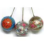 Balls3" SizeChristmas BaublesSet of 12.Kashmiri HangingsChristmas Ball Ornaments Christmas DecorationsTree Ornaments Hooks Included, 5 image