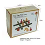 Handcrafted Wooden 4-in-1 Strategy Game : Tic Tac Toe ( Lac ) + 3 Games, 5 image
