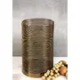 Constellation Wire Hurricane Candle Holder Without Candle 12 x 12 x 18 cm (Antique Copper), 2 image
