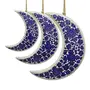 Handcrafted Christmas (Xmas) Decorative Hanging Moon Ornaments (Set of 3), 3 image
