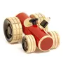 Handcrafted Wooden Push Toy - Trako Tractor Red, 2 image