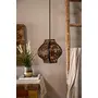 Black and Gold Turkish Hanging Pendant Ceiling Lamp E - 14 Bulb Holder Without Bulb 28 x 28 x 22 cm, 2 image