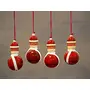 Wood Christmas Decor (Red) Pack Of 4, 2 image