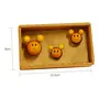 Channapatna Wooden Handicrafted Buzzing Bees Fridge Magnet - Pack of 3, 3 image
