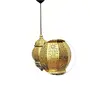 Gold Moorish Moroccan Hanging Pendant Ceiling Light E - 14 Bulb Holder Without Holder 20 x 20 x 41 cm, 4 image