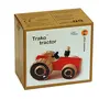Handcrafted Wooden Push Toy - Trako Tractor Red, 5 image