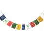 Pack of 3 [one Piece of Lanyard ID Long 18 inch one Piece of Keychain 7 inch Long and one Piece of Velvet Buddhist Prayer Flags (Bike/car/Home/Office Decor), 4 image
