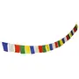 PACK OF 3 Buddhist Prayer flag lungta Flag / 5 Meter Long / 10 Flags/Each Leaf Size 8 inch by 10 inch, 3 image