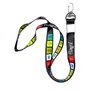 Pack of 3 [one Piece of Lanyard ID Long 18 inch one Piece of Keychain 7 inch Long and one Piece of Velvet Buddhist Prayer Flags (Bike/car/Home/Office Decor), 3 image