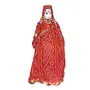 Traditional Handcrafted Rajasthani Colorful Wooden Face String Wood Folk Puppets aka Kathputli aka Rajasthani Dolls Art Handmade Puppet Pair for Home Decor Cultural Program and Events, 3 image
