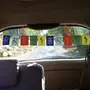 Combo of Buddhist Prayer Flag for Home Car and Motorbike with Set of Three Lucky Chinese Coins, 3 image