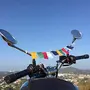Buddhist Prayer Flag Om Mani Padme Hum for Bikes Motorcycle Home Temple Office Temple 20 Inch Flags Length Royal Enfield Flag, 3 image