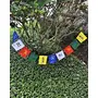 Buddhist Prayer Flag Om Mani Padme Hum for Cars Home Temple and Office 29 Inch Flag Length, 2 image