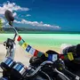 Combo of Two Tibetian Buddhist Prayer Flags for Home and One for Motorbike, 2 image
