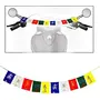Voila Hanging Buddhist Prayer Polyester Flags for Car Motorbike and Home, 2 image