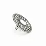 Women's Oxidized Metallic Designer Party Wear Ring With AMETHYST MSEAL TREE-60 DANA, 2 image