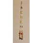 Traditional White Moti Zula Pearl Beads toran for Main Door Latest Home Decoration Hanging Handmade Bandarwal- 37 inch Length, 4 image