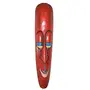 | Decorative Wall Hanging MASK |Wall Hanging Wooden SHOWPIECE | Wall Mounted for Home Office Decoration | (Size 11CM * 6CM * 45CM) | Set of 3 |Small, 4 image