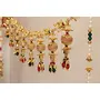 Traditional White Moti Zula Pearl Beads toran for Main Door Latest Home Decoration Hanging Handmade Bandarwal- 37 inch Length, 3 image
