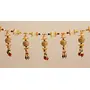 Traditional White Moti Zula Pearl Beads toran for Main Door Latest Home Decoration Hanging Handmade Bandarwal- 37 inch Length, 2 image