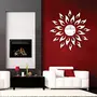 Sun with Extra Flame Silver (Pack of 25) (75 cm X 75 cm) 3D aCryliC stiCker 3D aCryliC stiCkers for wall 3D mirror wall stiCkers 3D aCryliC wall stiCker 3D deCorative stiCkers 3D aCryliC home wall deCor 3D aCryliC mirror stiCKers 3D aCryliC mirror wall st, 2 image
