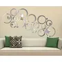 Rings and Dots Silver (Pack of 30) 3D Acrylic Sticker 3D Acrylic Stickers for Wall, 2 image