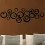 Exclusive Offer - {Get (pack of 10) 3D butterfly wall sticker with every order} - Rings & Dots Black (Pack of 24) 3D aCryliC stiCker 3D aCryliC stiCkers for wall 3D mirror wall stiCkers 3D aCryliC wall stiCker 3D deCorative stiCkers 3D aCryliC home wall d, 2 image