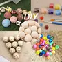 Mini Round Unfinished Wooden Balls for DIY Projects for Kids Arts and Craft Supplies 10 Pieces, 2 image