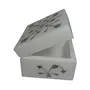 White Stone Inlaid Square Box 3x3 inch, 2 image