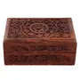 Toolart Wooden Jewellery Jewel Storage Box Organizer for Women and Men (6 x 4 x 2.5 Inch), 2 image