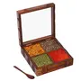 Wooden Spice/Dry Fruit Box with Fine Carving Work, 3 image