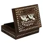 Wooden Vintage Decorative Box/Storage Box/Kitchen Box/Jewellery Box (8 inch x 6 inch Brown), 2 image