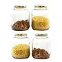 Airtight Transparent Glass Jars & Container with Metal Cap 1415ML (Set of 6), 2 image