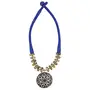 Blue Thread Oxidized Gold Fashion Necklace for Women, 4 image