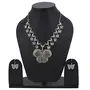 Designer Oxidized Butterfly Design German Silver Necklace Set for Women, 3 image