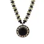 Designer Oxidized Golden Black Beads Necklace for Women, 3 image