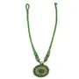 Green Thread Oxidized Pendant Fashion Necklace for Women, 2 image