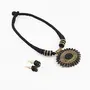 Black Thread Oxidized Pendant Fashion Necklace for Women, 3 image