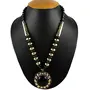 Designer Oxidized Golden Black Beads Necklace for Women, 2 image