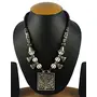 Beads Tibetan Silver Oxidised Necklace for Women, 4 image