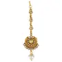 Gold Plated Necklace Set with Earrings and Maang Tikka for Women, 5 image