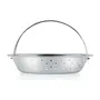 Stainless Steel Multi Purpose Steamer with Glass Lid 5qt / 4.7Ltrs 1PC (2 Inner PCS) Silver, 6 image